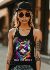 Cat Music is the Answer Art Exclusive T-Shirts | Grooveman Music TM - Grooveman Music