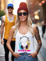 Headphones Let's go to Work Art Exclusive T-Shirts | Grooveman Music TM - Grooveman Music