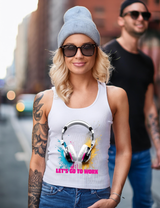 Headphones Let's go to Work Art Exclusive T-Shirts | Grooveman Music TM - Grooveman Music