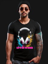 Headphones Let's go to Work Art Exclusive T-Shirts | Grooveman Music TM - Grooveman Music