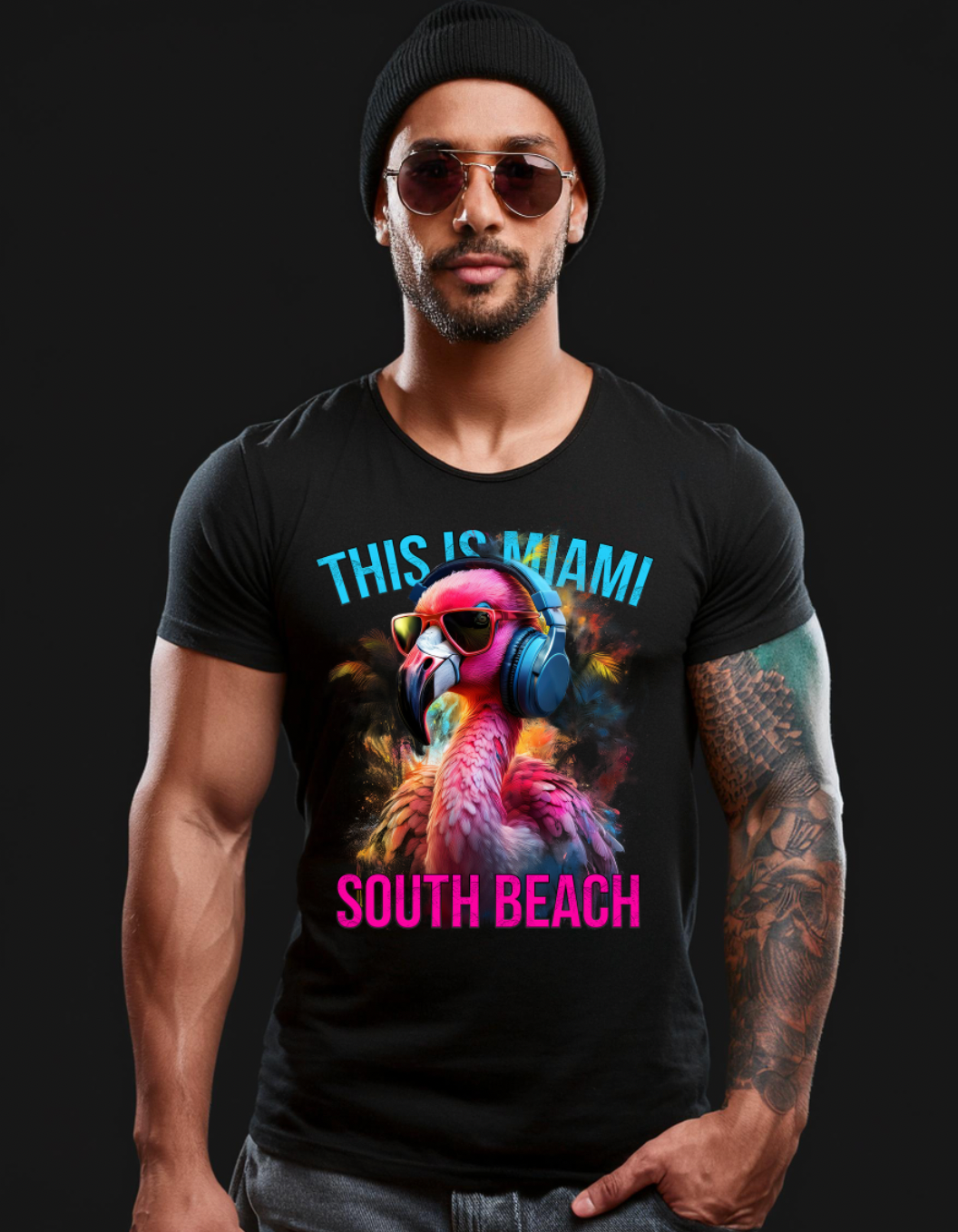 Flamingo This is Miami Art T-Shirts | GM TradeMark