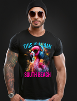 Flamingo This is Miami Art T-Shirts | GM TradeMark