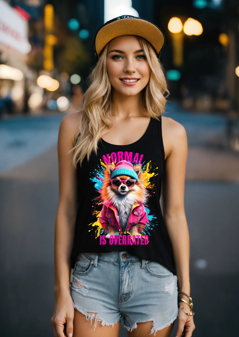 Pomeranian Dog Normal is overrated  Art Tank Top | GM TM