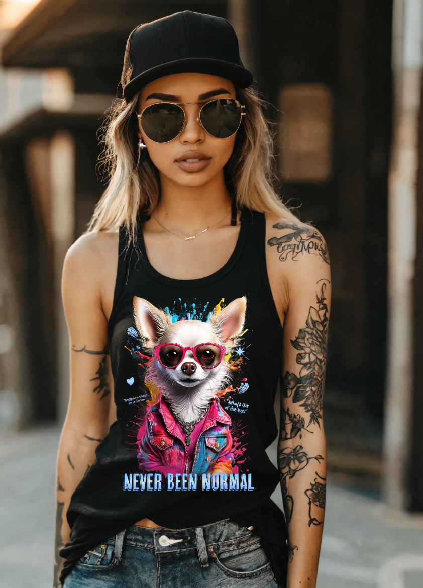 Chihuahua Dog Never Been Normal  Art Tank Top | GM TM