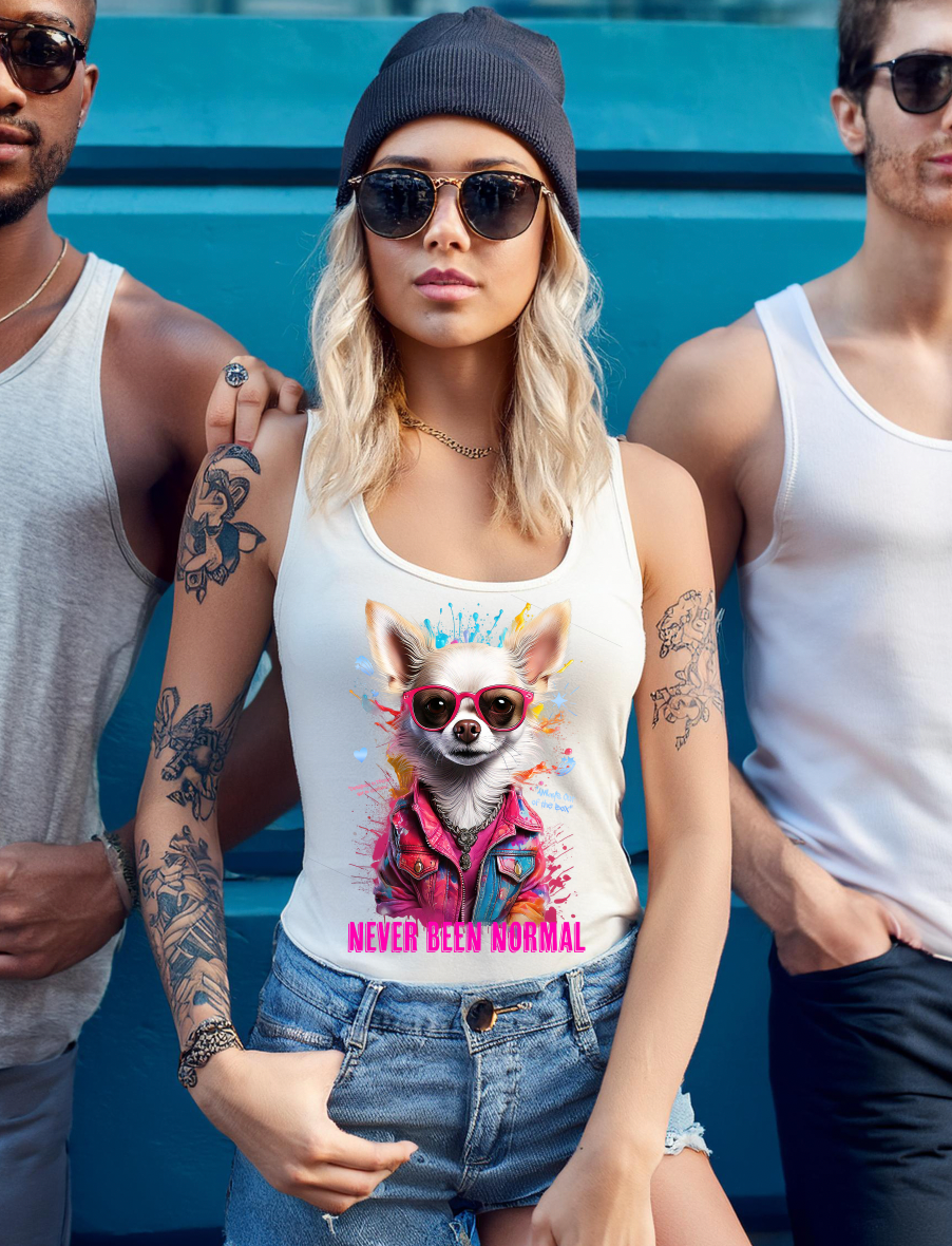 Chihuahua Dog Never Been Normal  Art Tank Top | GM TM