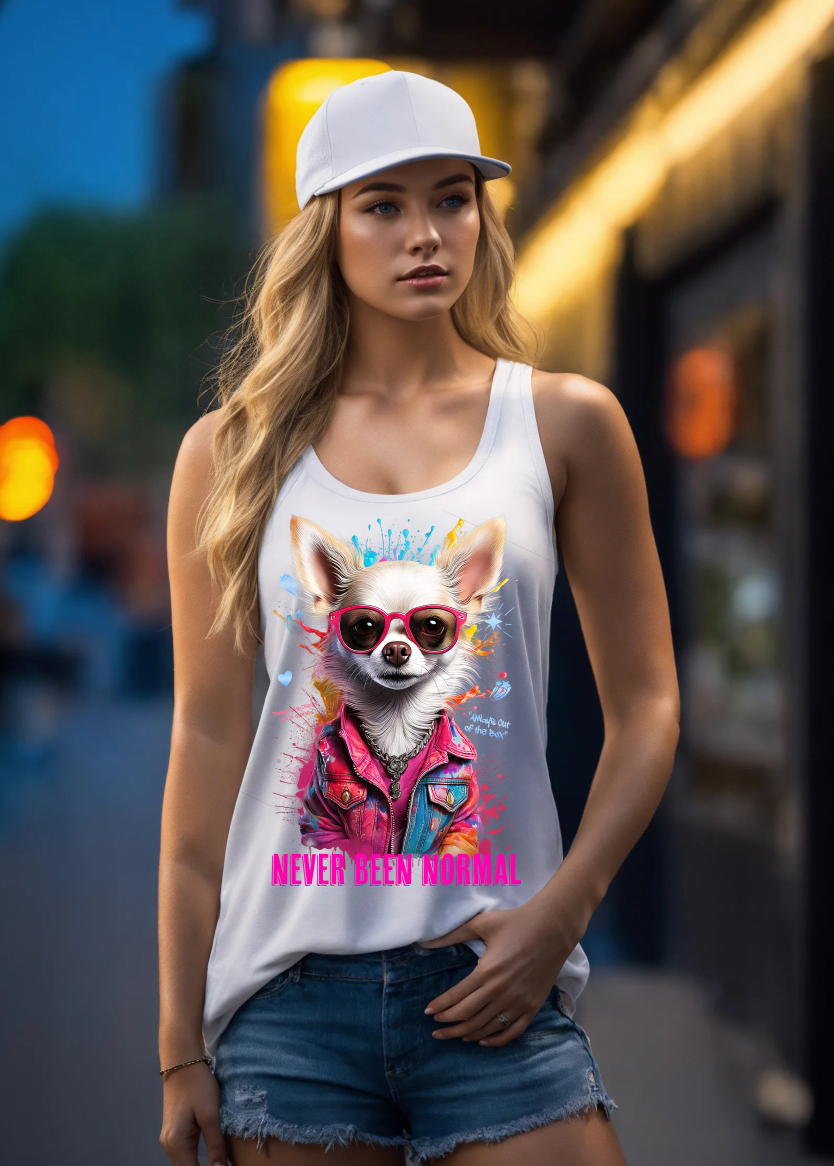 Chihuahua Dog Never Been Normal  Art Tank Top | GM TM