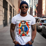 Rhinestones T Shirt Panda Make Money Exclusive | Grooveman Music TM