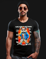 Rhinestones T Shirt Panda Make Money Exclusive | Grooveman Music TM