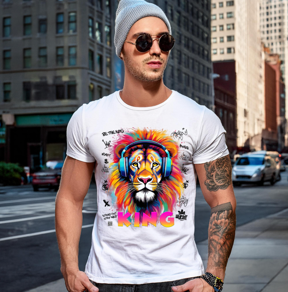 Lion King Colorful Art T-Shirts | GM Trademark