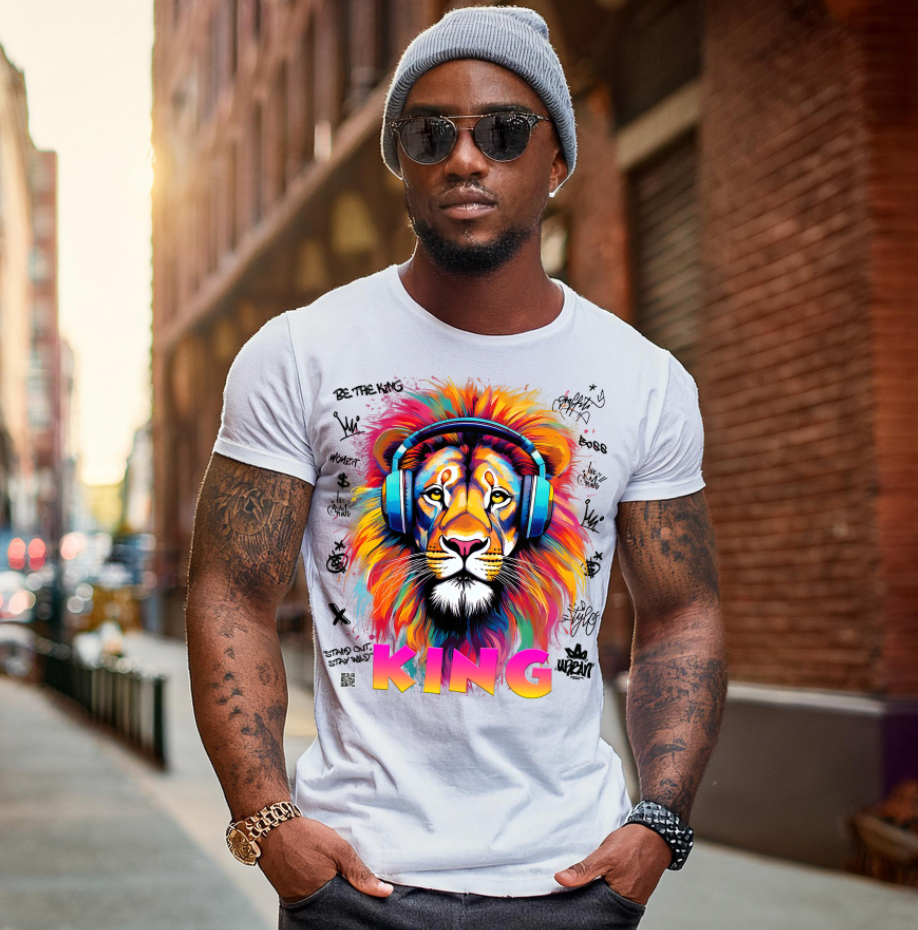 Lion King Colorful Art T-Shirts | GM Trademark