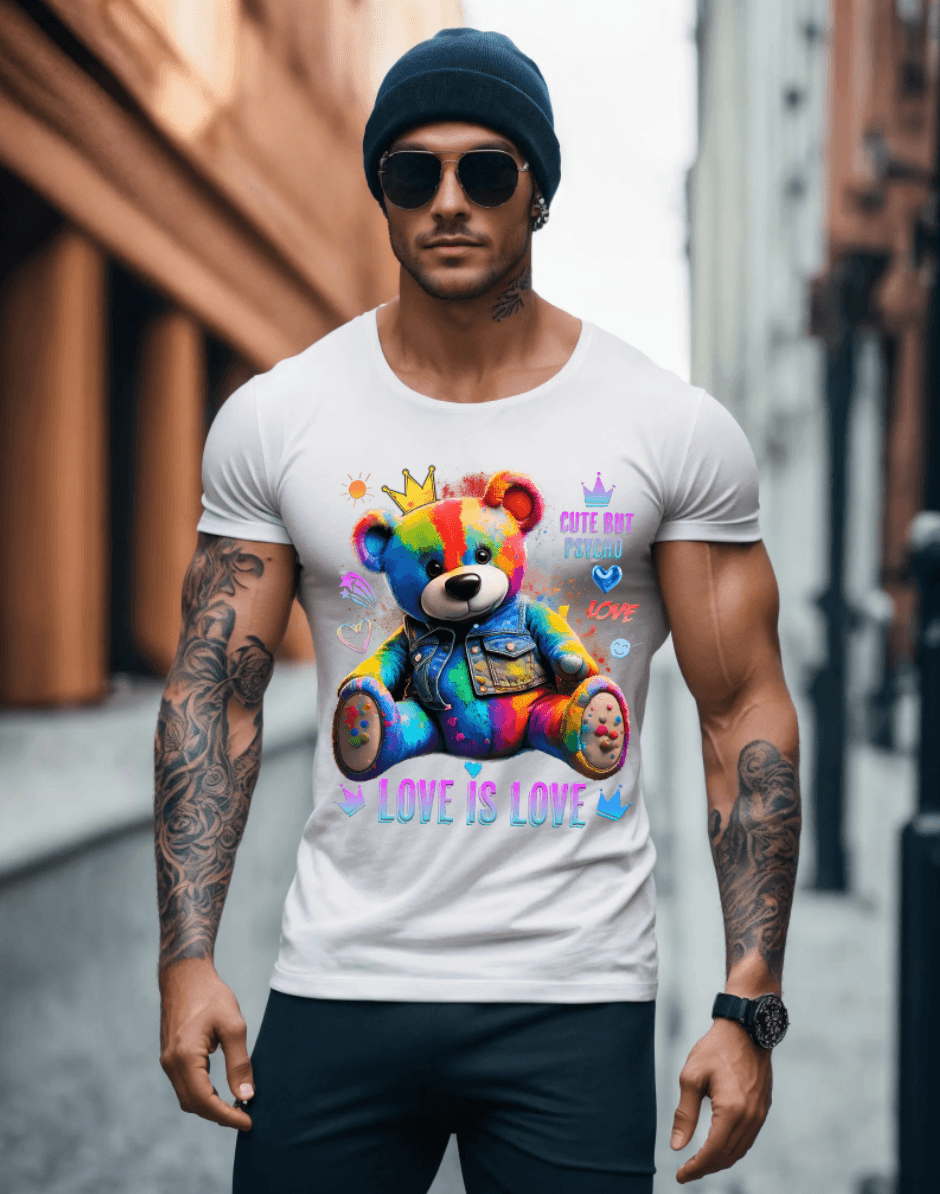 Teddy Love is Love Art T-Shirts | GM Trademark