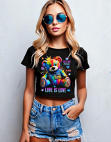 Teddy Rainbow Love is Love Art Tank Top | GM TM