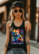 Teddy Rainbow Love is Love Art Tank Top | GM TM