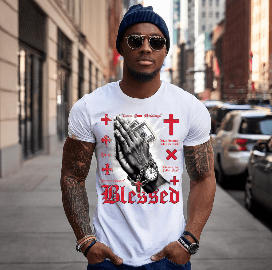 Hands Pray Forever Blessed Art Exclusive T-Shirts | GM TM