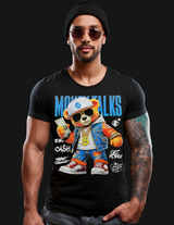 Rhinestones T Shirt Teddy Money Talks Exclusive |GM Trademark