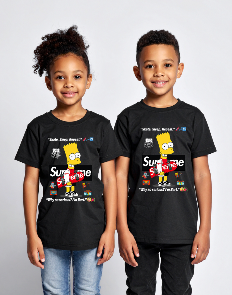 Skate. Sleep. Repeat. 🛹💤🔁 – Kids Street Rebel T-Shirt | Grooveman Exclusive
