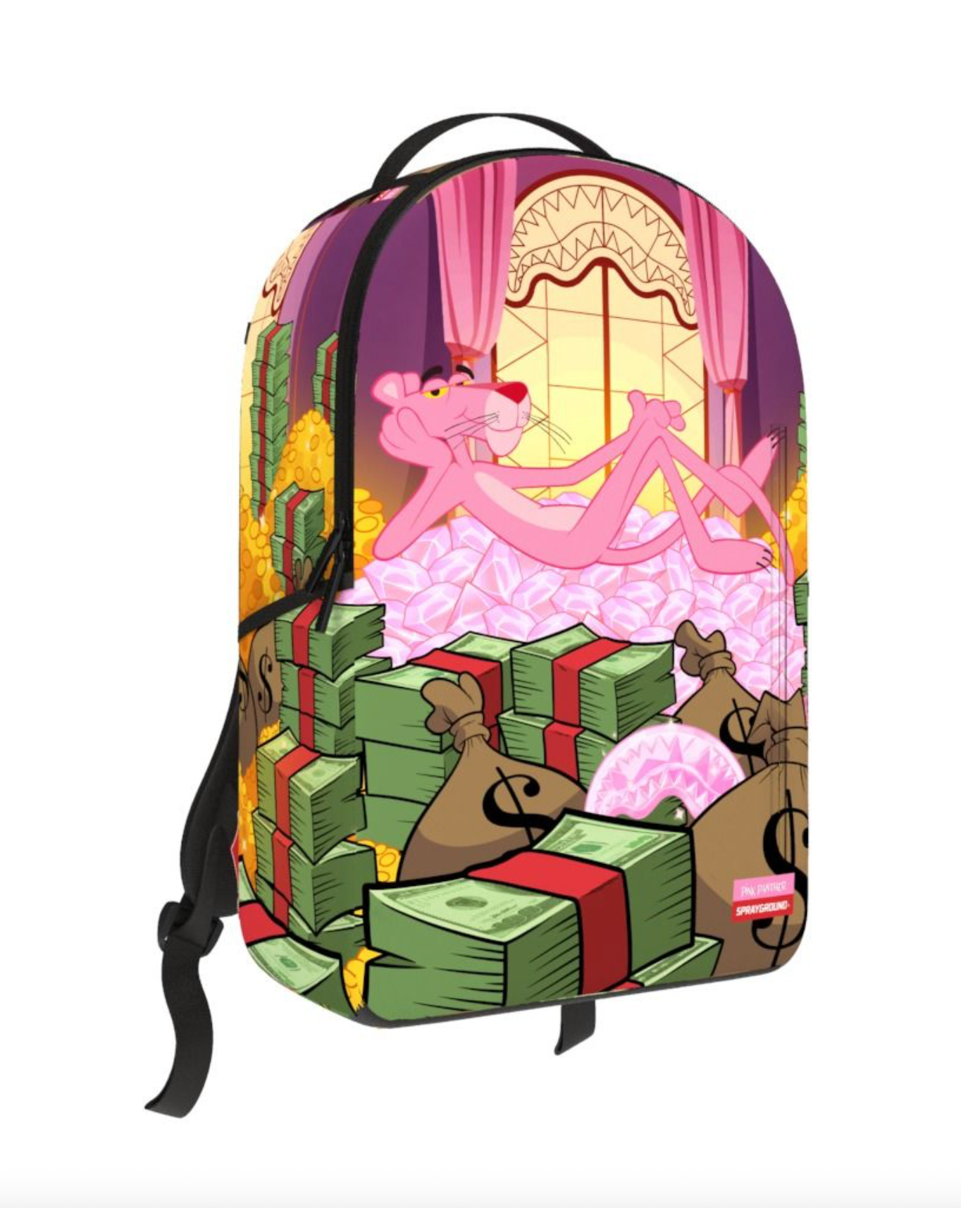 Sprayground Pink Panther Fortress of Money-Tude Backpack