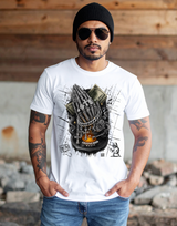 Men’s Skeleton Prayer T-Shirt – Skull Graphic Streetwear | Grooveman