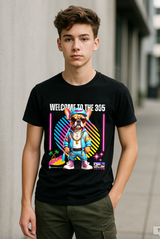 Grooveman Welcome to the 305 Miami Kids Graphic T-Shirt