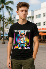 Grooveman Welcome to the 305 Miami Kids Graphic T-Shirt