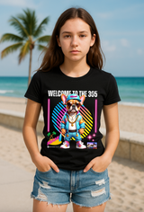 Grooveman Welcome to the 305 Miami Kids Graphic T-Shirt