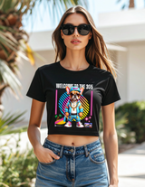 Women’s Miami Crop Tee – Welcome to the 305 Graphic T-Shirt | Grooveman