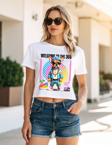 Women’s Miami Crop Tee – Welcome to the 305 Graphic T-Shirt | Grooveman