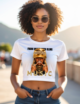 Grooveman “From Miami With Bling” Music Tee – Gold Bling Miami Graphic T-Shirt