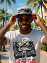 Grooveman Spin The Cash T-Shirt – DJ Turntable Money Chain Graphic Tee