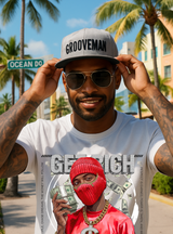 Money Talks Graphic T-Shirt – Get Rich Streetwear Tee with Red Ski Mask, Stacks & Cuban Chain