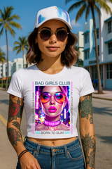 Women’s Crop Top – Not Your Baby 💎 Attitude Streetwear Graphic Tee