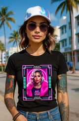 Glam But Dangerous Neon Graphic T-Shirt – Not Your Baby Pink Fur Design