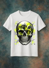 Skull Bling Rhinestone T-Shirt – Neon Yellow Edition (Men’s Sizing Runs Large)