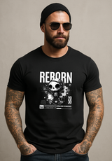 Skull Boy DJ – Black Collection T-Shirt (Black & White Drip Edition)