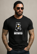 DISTORTED Duck DJ – Black Collection T-Shirt (Noise Edition) 🎧💀🦆