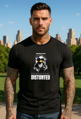 DISTORTED Duck DJ – Black Collection T-Shirt (Noise Edition) 🎧💀🦆