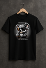 Koala DJ – Just House Music Tee (Black Edition)