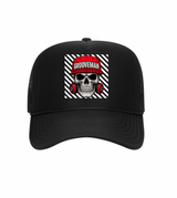Grooveman Skull DJ Trucker – 5 Panel Mesh Snapback