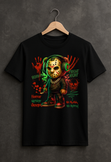 Teddy Jason "No Mask No Mercy" – Horror Streetwear Graphic Tee