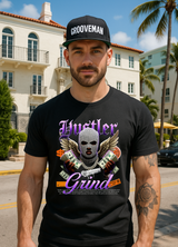 Grooveman™ “Hustler Grind Angel” Graphic T-Shirt – Exclusive Streetwear Edition 🪽💸