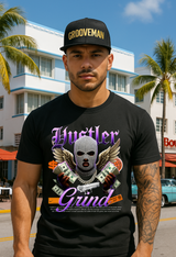 Grooveman™ “Hustler Grind Angel” Graphic T-Shirt – Exclusive Streetwear Edition 🪽💸