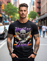 Grooveman™ “Hustler Grind Angel” Graphic T-Shirt – Exclusive Streetwear Edition 🪽💸