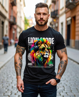 Grooveman™ “Lion Mode” T-Shirt – Reggae Power & Street Vibes Edition 🦁🎧