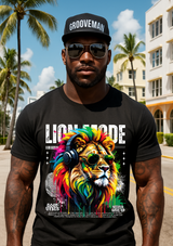Grooveman™ “Lion Mode” T-Shirt – Reggae Power & Street Vibes Edition 🦁🎧