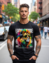 Grooveman™ “Lion Mode” T-Shirt – Reggae Power & Street Vibes Edition 🦁🎧