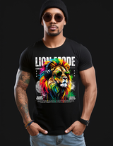 Grooveman™ “Lion Mode” T-Shirt – Reggae Power & Street Vibes Edition 🦁🎧