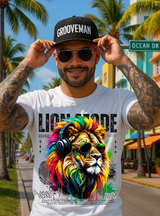 Grooveman™ “Lion Mode” T-Shirt – Reggae Power & Street Vibes Edition 🦁🎧