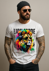 Grooveman™ “Lion Mode” T-Shirt – Reggae Power & Street Vibes Edition 🦁🎧
