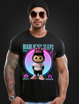Miami Never Sleeps – Grooveman Miami Vice Tee 💗💙