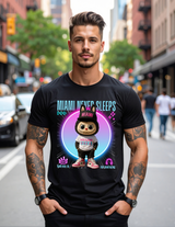 Miami Never Sleeps – Grooveman Miami Vice Tee 💗💙